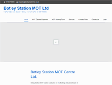 Tablet Screenshot of botleystationmot.co.uk